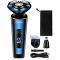 3 in 1 Men Electric Grooming Kit, Rechargeable Electric Shaver, Nose Hair Trimmer Portable Beard Shaving for Daily Male Grooming