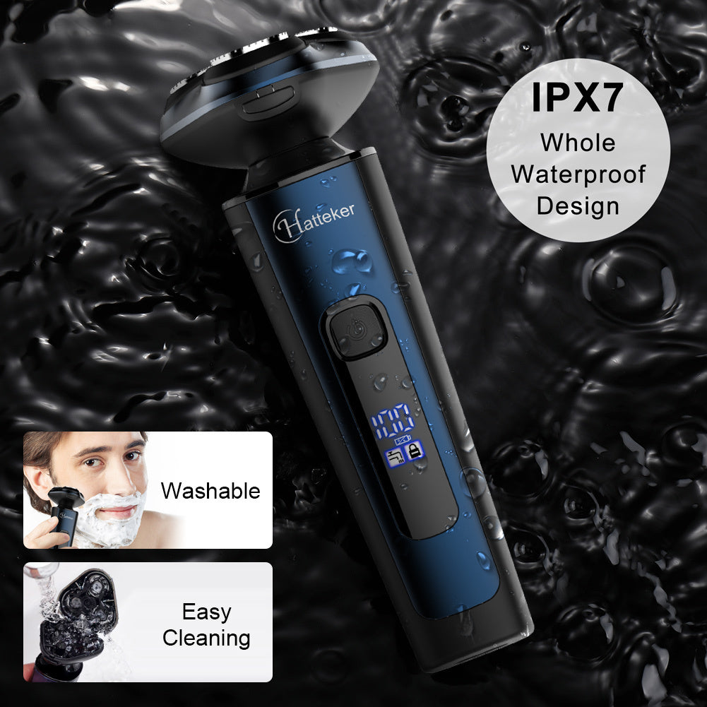 3 in 1 Men Electric Grooming Kit, Rechargeable Electric Shaver, Nose Hair Trimmer Portable Beard Shaving for Daily Male Grooming