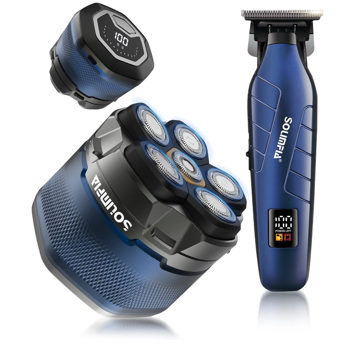 2-in-1 Men's Grooming Kit Cordless Hair Clippers Shaver Beard Trimmer Set