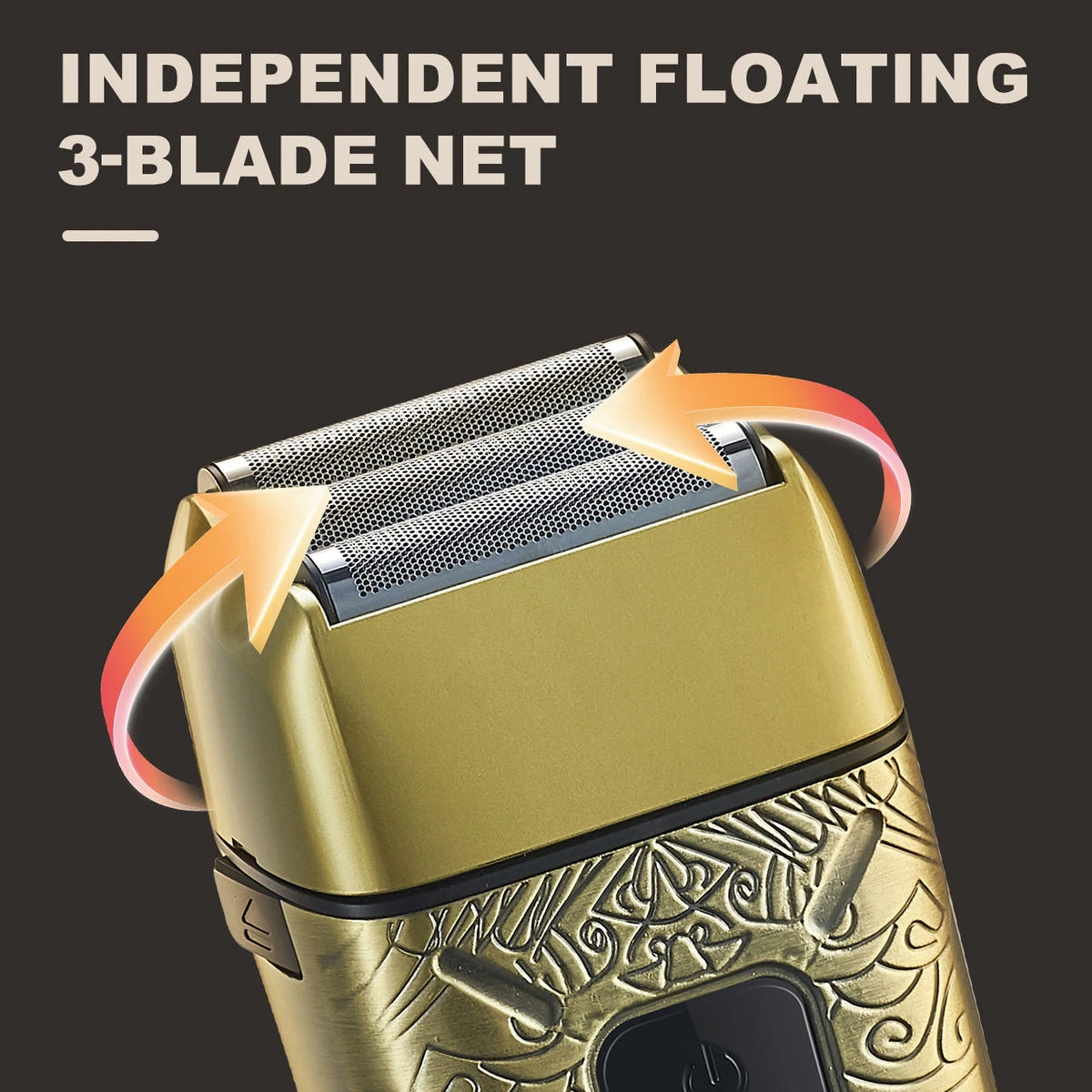 3-Blade Men's Rotary Shaver USB Rechargeable Wet Dry Electric Razor