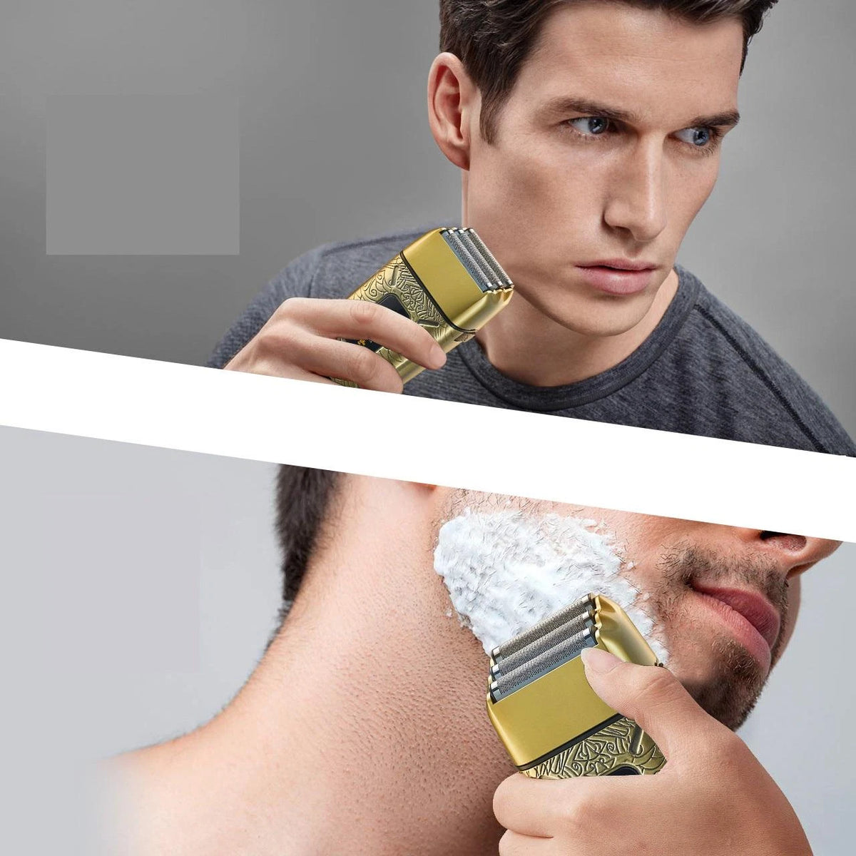 3-Blade Men's Rotary Shaver USB Rechargeable Wet Dry Electric Razor