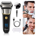 Men's Electric Shaver Cordless USB Rechargeable Razor LED Display
