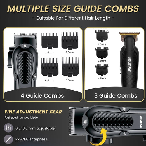 3 in 1 Professional Hair Clippers Electric Shaver Set Cordless Barber Trimmer